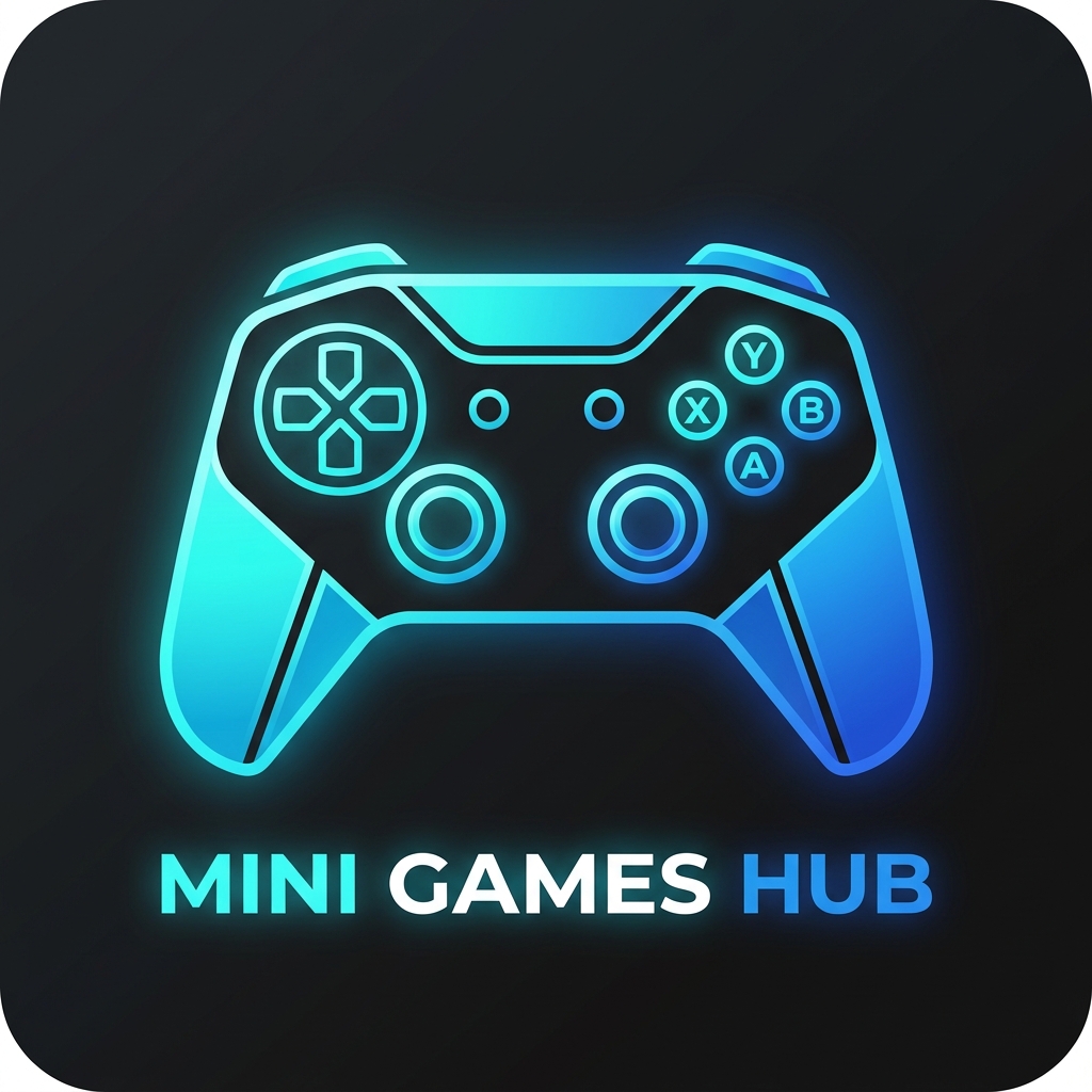 Mini Games Hub neon logo